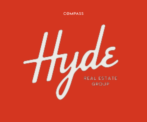 Ashley Hyde brand ad, the Hyde Real Estate Group mark on red